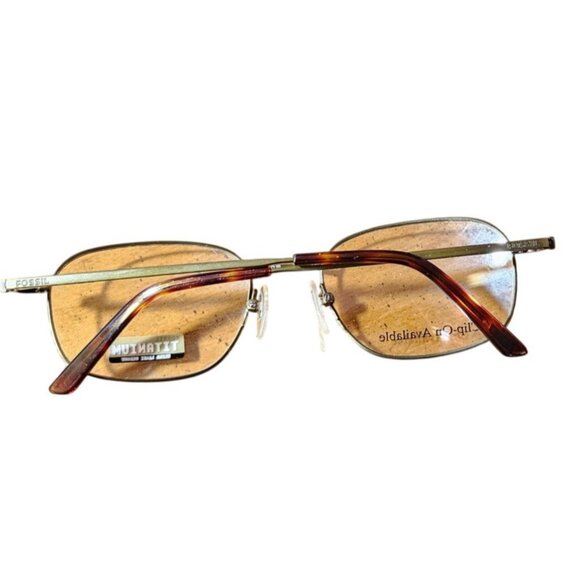 FRAMES ONLY Fossil Titanium Ultra-Light Weight Frame Tortoise Shell Arms - Picture 2 of 4